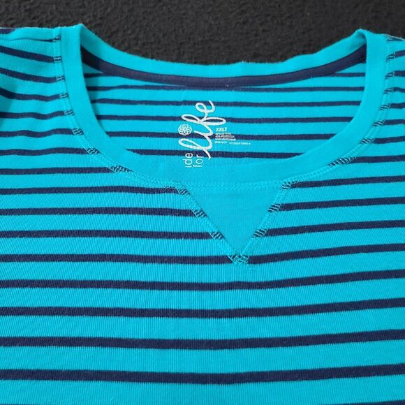 Made For Life Womens T-Shirt Multicolor Size XXLT Cotton Blend Long Sleeve - Picture 8 of 12